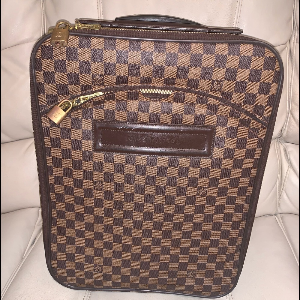 SOLD LOUIS VUITTON PEGASE 45 CARRY-ON D EBENE SUITCASE - Picture 2 of 8